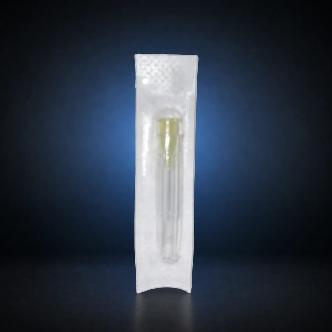 Nipro 30G × ½″ Luer-Lock Needle 1 Individually packaged Nipro 30G × ½-inch Luer-lock needle with a yellow hub